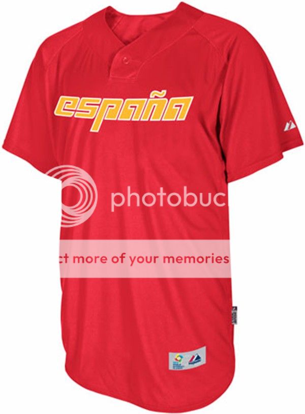 Spain Majestic 2013 World Baseball Classic Authentic Batting Practice