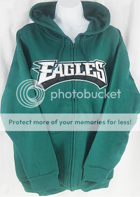 Philadelphia Eagles Full Zip NFL Women's Ladies Hoodie Sweatshirt Plus