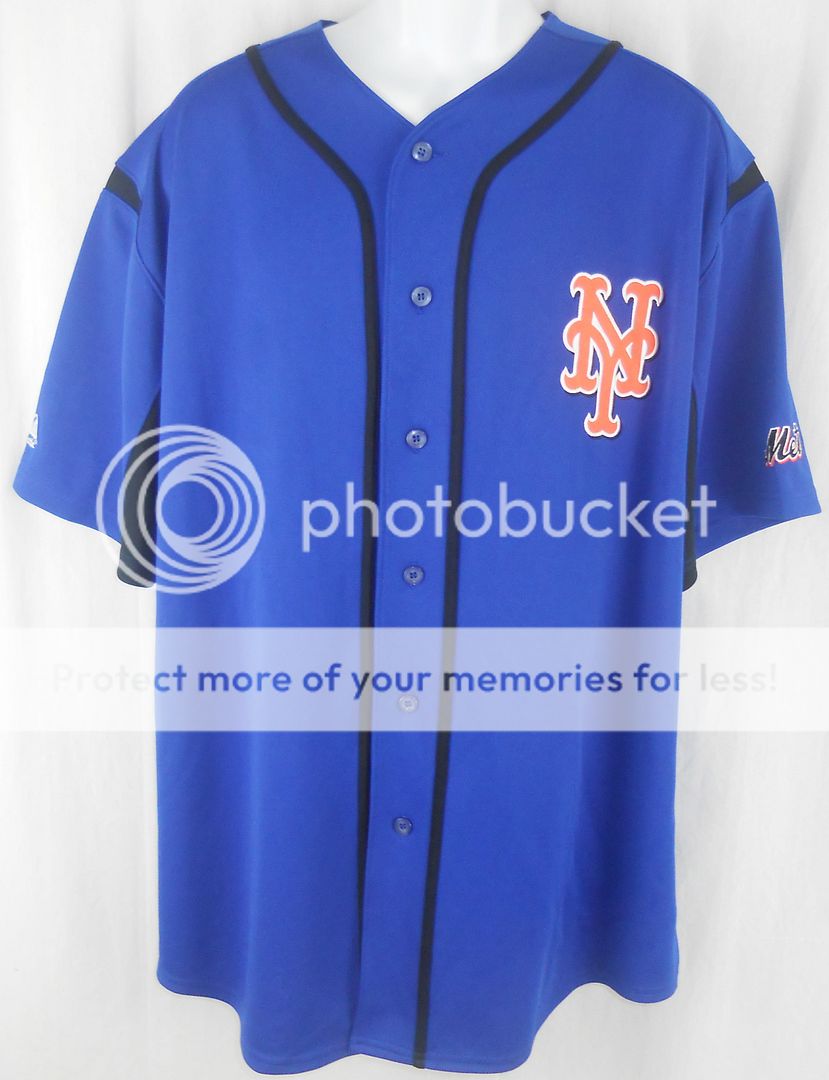 New York Mets MLB Majestic Blue Wind Up Jersey All Sizes ...