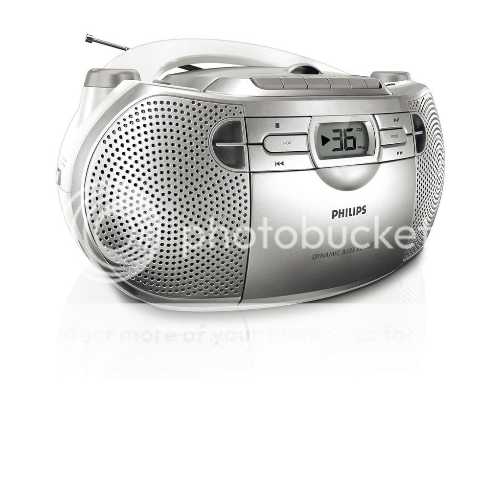 ***NEW*** PHILIPS AZ1027 Portable Stereo Boombox CD Radio Cassette