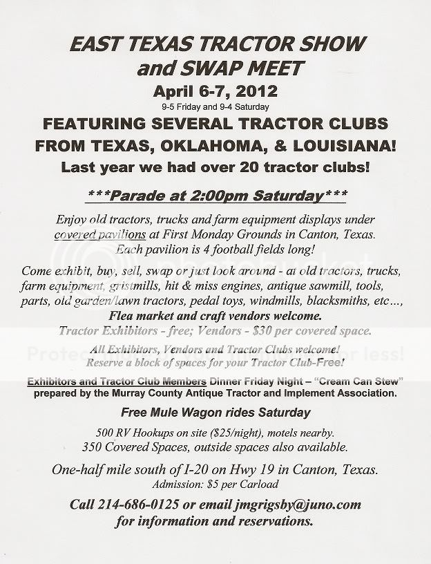 Canton Texas Show My Tractor Forum
