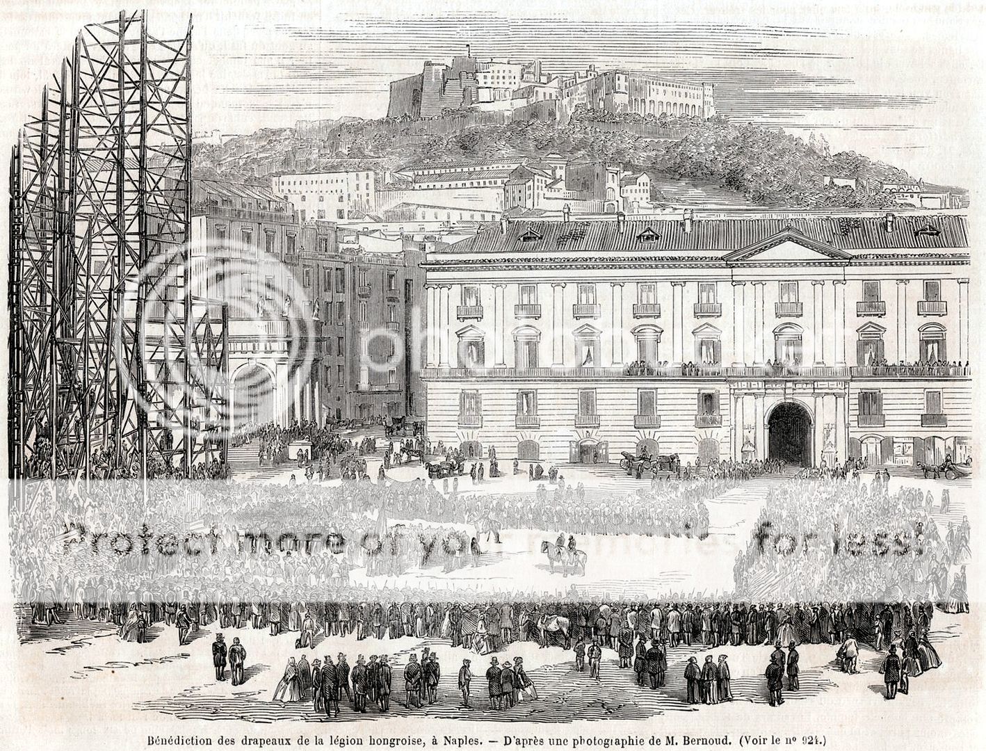 Entrata Garibaldini di Avellino.Passepartout.1860 Napoli Capitale:Porta Capuana